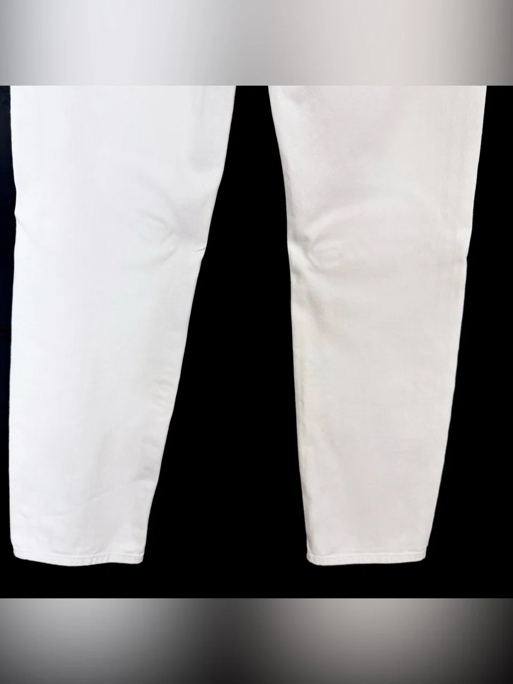 7 For All Mankind Ankle Length Skinny High Rise Button Fly White Jeans Size 29